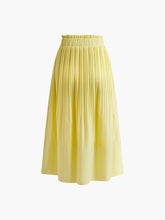 Pleated Lettuce Trim Skirt